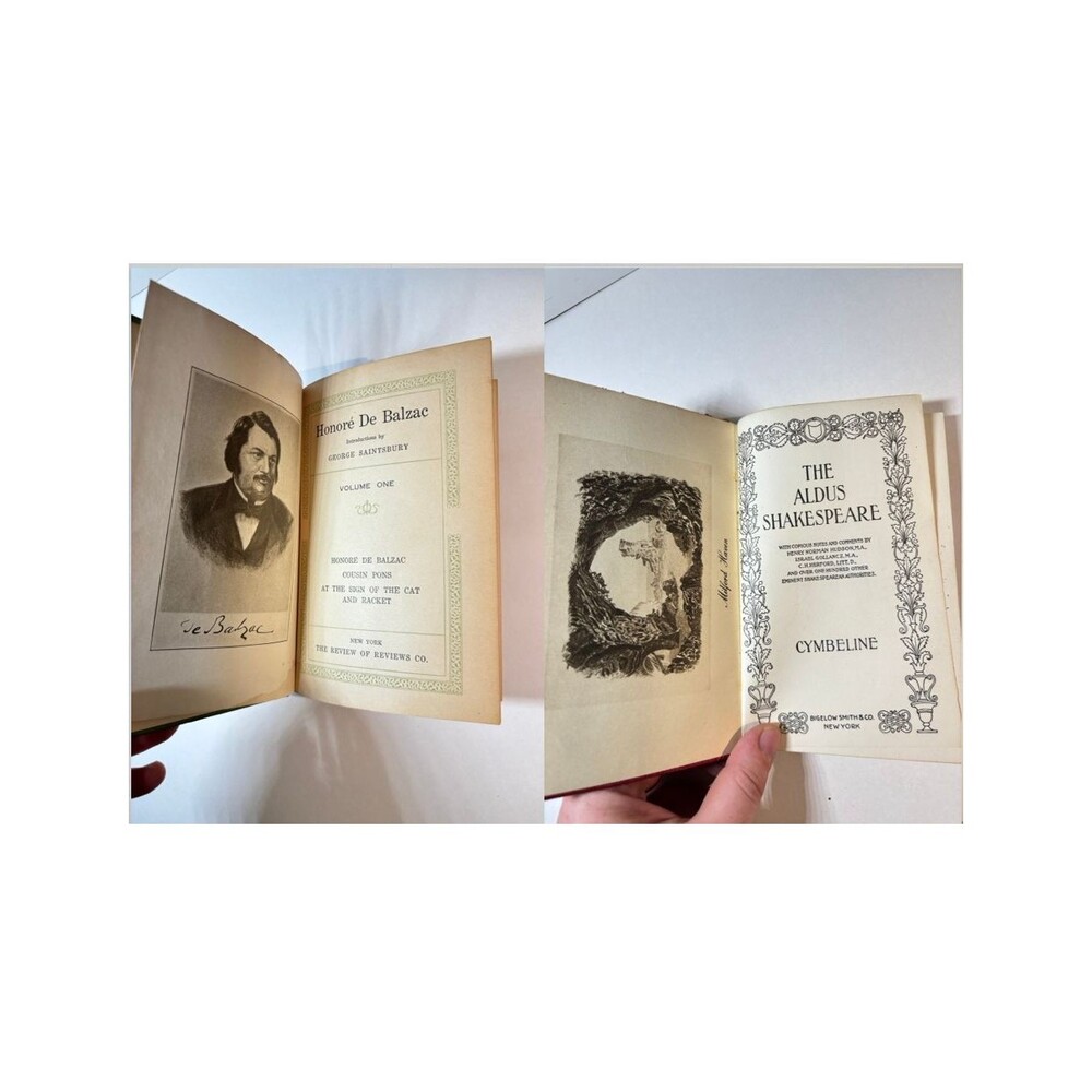 Two Vintage Classics: Shakespeare's "Cymbeline" 1909 & Balzac Collection FAIR